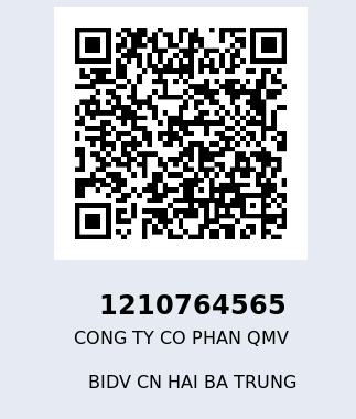 QR Code chuyển khoản QMV
